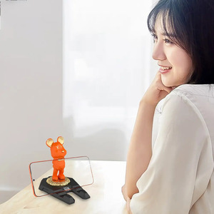 Kawaii Bear Statue Cell <b>Phone</b> <b>Stand</b> <b>for</b> <b>Desk</b> - Assorted Colors - Product Image 5