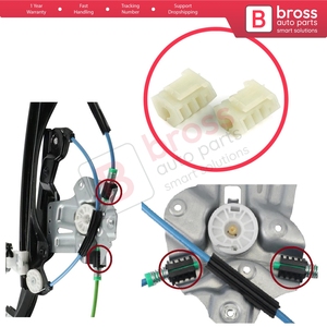 BWR5176 ตัวหนีบสายเคเบิลปรับกระจกหน้าต่างสำหรับ Cruze Volt MK1 Focus MK1 Transit Connect Tourneo MK1 Land Freelander M - Product Image 5