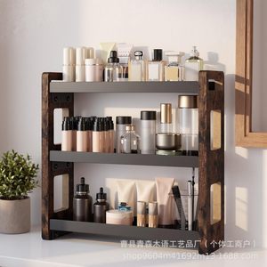 Estante de Almacenamiento de Esquina de Tres Niveles Ironwood para Baño, Organizador de Artículos de Aseo y Estante para Especias de Cocina - Product Image 3