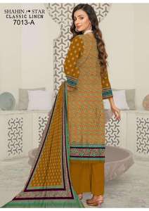 Inde et Pakistan Salwar Kameez Vêtements pour vêtements d'hiver Robes pour dames Tissu de qualité à l'exportation Tissu en lin de très haute qualité - Product Image 3