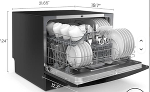 จานรักษ์โลก & แก้วสำหรับเด็กจานเป็นมิตรต่อสิ่งแวดล้อมสำหรับเด็กเครื่องล้างจานแบบพกพา Energy Star การตั้งค่า6สถานที่และโปรแกรมการซัก8โปรแกรม - Product Image 3