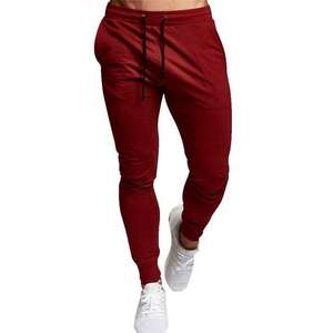 Jogger imperméable à l'eau avec poche ouverte sur le côté gauche, survêtement de fitness pour hommes, pantalon 85% polyester 15% spandex, nouveauté - Product Image 3
