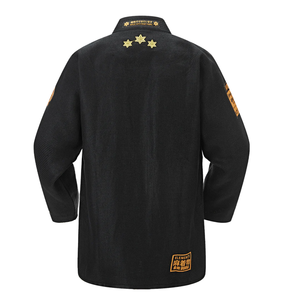 Premium Black BJJ Gi 100% Cotton Pearl Weave Jiu-Jitsu Kimono con logotipo bordado | OEM/ODM Proveedor de uniformes de artes marciales - Product Image 2