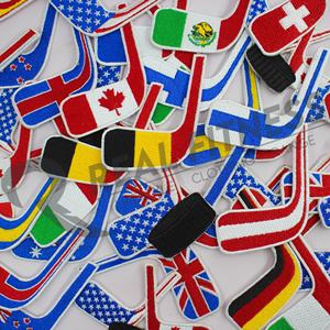 Nouvelle arrivée Écussons de hockey sur glace de conception personnalisée OEM fer à coudre sur patch 100% tissu polyester couleur personnalisée - Product Image 1