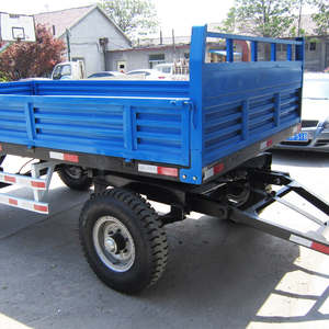 Remolque Agrícola Hidráulico de Doble Eje con Motor, Capacidad de Carga de 2-3 Toneladas, 5 Toneladas, Engranaje de Alta Eficiencia para Uso con Tractor, Precio Económico - Product Image 1