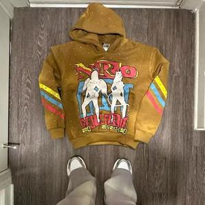 Sudadera con capucha de estilo Hip Hop de calle de algodón 100% para hombre y mujer con parche de letra bordado Diseño pesado para nicho personalizado de invierno - Product Image 5