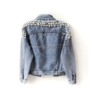 Fabricant pakistanais vestes en jean pour femmes meilleur matériel OEM Service vestes en jean pour femmes - Product Image 2