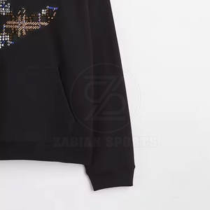 เสื้อฮู้ดคุณภาพสูงของผู้ชายผ้าพลอยเทียมสวมใส่สบายและแห้งเร็วแบบธรรมดาสำหรับฤดูหนาวดีไซน์ล่าสุดลายพื้น - Product Image 4