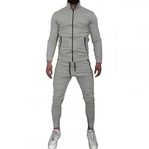 Survêtements pour hommes deux pièces ensemble Logo personnalisé unisexe surdimensionné coupe ajustée personnalisé coton matériel à manches longues survêtements d'hiver - Product Image 2