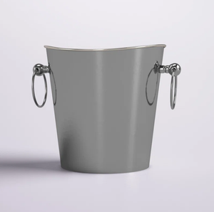 Personalizado elegante metal plata champán cerveza vodka cubo de hielo decoración del hogar fiesta vino bañera barman o boda mostrador pantalla - Product Image 1