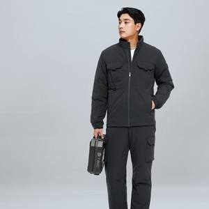 [TBUC] TL-301P(GR) Pantalones de Trabajo Premium Ligeros con Acolchado, Micro Acolchado, Aislamiento, Elásticos, Resistentes al Viento, Forro EN - Product Image 3