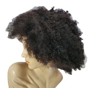 Venta al por mayor de lujo Afro Kinky doble trama extensiones de cabello cutícula alineados Virgen Remy paquetes de cabello humano de Indonesia tejido de pelo - Product Image 2