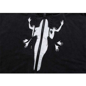 Personnalisé unisexe 100% coton polaire coton recadrée surdimensionné sweats à capuche zippés pour hommes Double couche capuche Vintage pierre lavé à capuche - Product Image 4