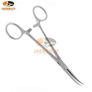 คีมหลอดเลือดแดงคอลเลอร์โค้ง16.0ซม. ตัวหนีบห้ามเลือดและเนื้อเยื่อจับเครื่องมือผ่าตัด - Product Image 4