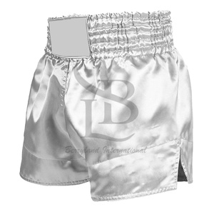 Short de Muay Thai teint en couleur unie de la meilleure qualité pour hommes 100% polyester Matériau durable et durable à un prix raisonnable - Product Image 6