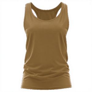 Camiseta Deportiva de Tirantes para Mujer, Tejida, con Logotipo Frontal, Transpirable, de Secado Rápido, para Fitness - Product Image 1