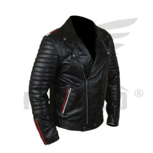 Veste en cuir durable pour homme pour motard Matériau de qualité supérieure en cuir d'agneau véritable vieilli-Prix de gros - Product Image 6