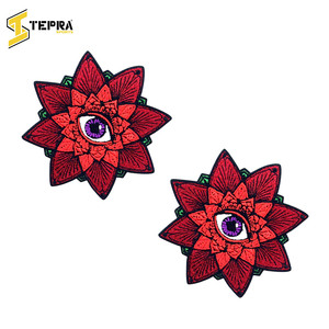 TEPRA SPORTS Meilleur Fournisseur Nouvelle Arrivée Patchs Personnalisés Rouges Brodés Thermocollants en Feutre PVC pour Chapeaux Décorations Uniques Logo Fleur - Product Image 4