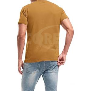 T-shirts pour hommes OEM de haute qualité 100% coton coupe ajustée t-shirts unis vierges personnalisés été respirant pour hommes - Product Image 3