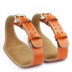 Ceinture d'entraînement de gymnastique d'haltérophilie en cuir robuste Longueur personnalisée Squats réglables Soutien d'haltérophilie - Product Image 3