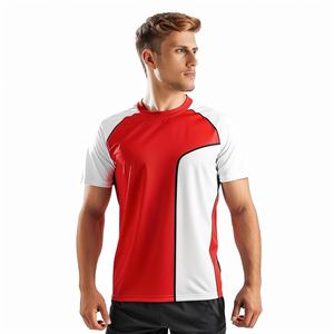 Camisetas de manga corta unisex 100% poliéster de secado rápido y transpirable impresión por sublimación digital personalizada diseño en blanco - Product Image 5