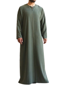 Túnica Larga Informal Islámica para Hombre al por Mayor, Hecha de Algodón, Tradicional, Étnica, Lisa, con Logotipo Personalizable para Oraciones - Product Image 6