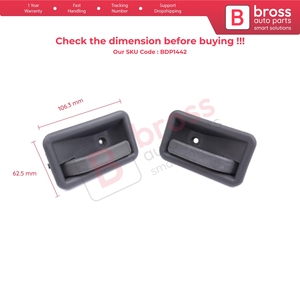 Poignée de porte intérieure avant ou arrière gauche droite BDP1442 Gris pour Clio MK1 1990-1999 Phase 2 1992-2000 7700813585 7700813 - Product Image 5