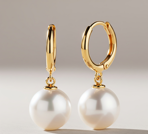 Pendientes colgantes de plata de ley 925 hechos a mano, piedras de cristal curativas étnicas naturales de alta calidad, forma de bola, moda de agua dulce - Product Image 5