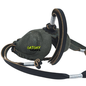 Capuche d'appel arabe en cuir véritable de Style Qatar pour jeu de fauconnerie avec bretelles en cuir pour la chasse à la fauconnerie au Koweït - Product Image 3