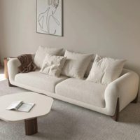 Sofá clásico de madera de diseño para 3 personas, para sala de estar, oficina, sala de estar y muebles de interior modernos con un aspecto elegante.