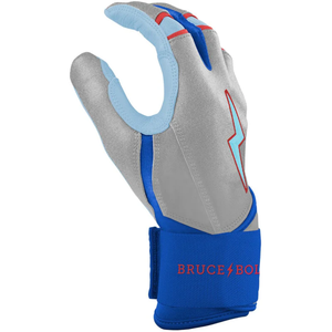 Creator Series Long Cuff Brucebolt Style Guantes de bateo 100% Premium Cabretta Guantes de bateo de béisbol de cuero - Product Image 3