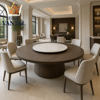 Table à manger moderne de luxe en marbre pour 8 personnes, idéale pour villas, hôtels, projets résidentiels, fournisseur d'usine, OEM, B2B
