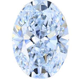 Diamant de laboratoire ovale 3 carats F VVS1 VVS2 VS1 VS2 taille ovale - Product Image 2