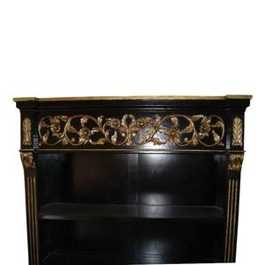 Librería Estilo Francés, Vitrina Antigua, Librería de Madera para Biblioteca, Oficina en Casa, Muebles para Sala de Estar - Product Image 4