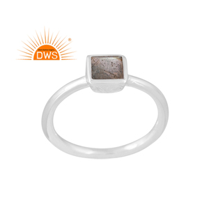 Latest Trending Fine Sterling Silver Natural Labradorite Gemstone <b>Statement</b> <b>Ring</b> Custom Jewelry Manufacturer - Product Image 1
