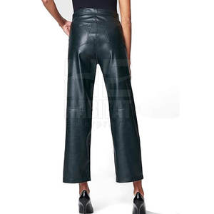 กางเกงหนังผู้หญิงขายดี ลดราคาสุดคุ้ม ดีไซน์คลาสสิก ทนทาน นุ่มสบาย หนังแท้ - Product Image 3