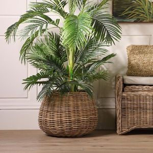 Unique Design Jute Rope Handwoven <b>Planters</b> Pot Basket <b>Wicker</b> Plant Pot with <b>Stand</b> for Indoor and Outdoor Decor - Product Image 2