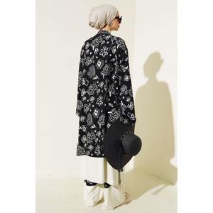 Conjunto 2 Piezas Kimono Estampado Étnico Negro - Product Image 4