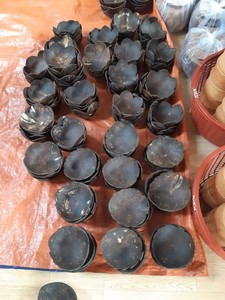 Bol en coquille de noix de coco naturelle du Vietnam mélange de salade manger du smoothie sans danger pour les aliments faits à la main-bol en noix de coco du Vietnam - Product Image 3