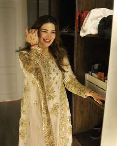 เสื้อใส่ไปงานปักลาย Georgette ผ้าทอสีพื้นปักลายสำหรับงานปาร์ตี้ดีไซน์ใหม่ - Product Image 2