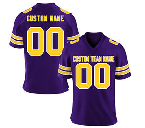 Nueva Camiseta de Fútbol Americano de Calidad, Secado Rápido, Transpirable, Unisex para Hombre, Uniforme para Adultos, Tallas Grandes, Impresión por Transferencia de Calor - Product Image 2