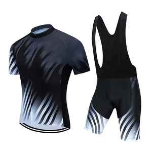 Ensemble d'uniformes de cyclisme pour hommes de grande taille personnalisés de haute qualité, impression par transfert de chaleur OEM respirante, option de vente en gros disponible - Product Image 6