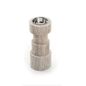 Ensemble de bougeoirs en cristal à perles pour la décoration de la table centrale de la fête de mariage, porte-bougie en métal - Product Image 2