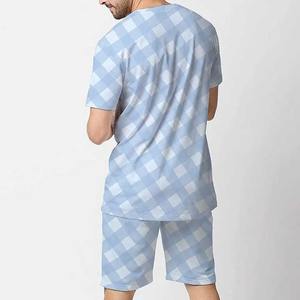 Nueva tendencia Conjunto corto Hombres Camiseta con logotipo hecho a medida con conjuntos de pantalones cortos a juego Camiseta de manga corta Conjuntos de dos piezas OEM - Product Image 3