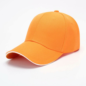 Gorra de béisbol de 6 paneles acrílica al por mayor, logotipo personalizable, borde curvo tipo sándwich - Product Image 4