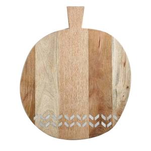 Tabla de cortar de madera de forma ovalada para el hogar, jardín, cocina, accesorios de mesa, ensalada, juego de dos tablas picadoras - Product Image 2