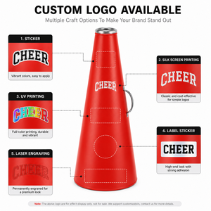 Megáfono Personalizado para Animadoras con Logotipo Impreso para Equipos Deportivos Escolares, Fabricante OEM - Product Image 2