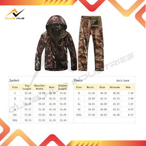 Ensemble veste de chasse à capuche imperméable, respirante et coupe-vent pour homme et pantalon en toile - Product Image 6