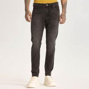 Pantalones vaqueros de mezclilla para hombre de la mejor calidad, estilo informal hecho en fábrica, lavado oscuro, patrón recto ligero, cintura media, gran oferta - Product Image 2
