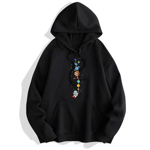 Premium 600 GSM 100% coton surdimensionné pull à capuche pour hommes poids lourd goutte épaule audacieuse pour bouffée impression Design hiver solide - Product Image 4